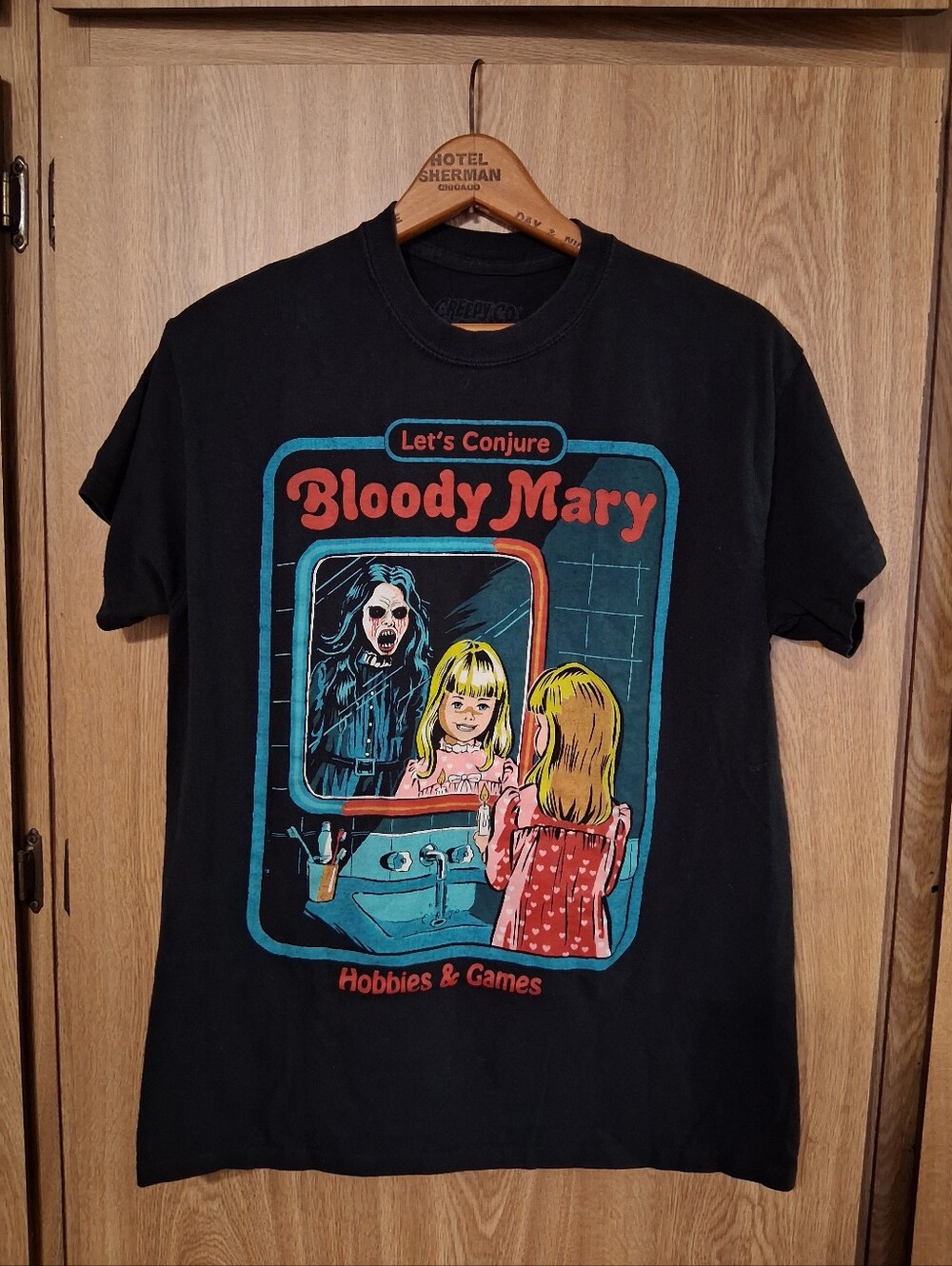 Creepy Co. Bloody Mary Conjuring Graphic Black Tee